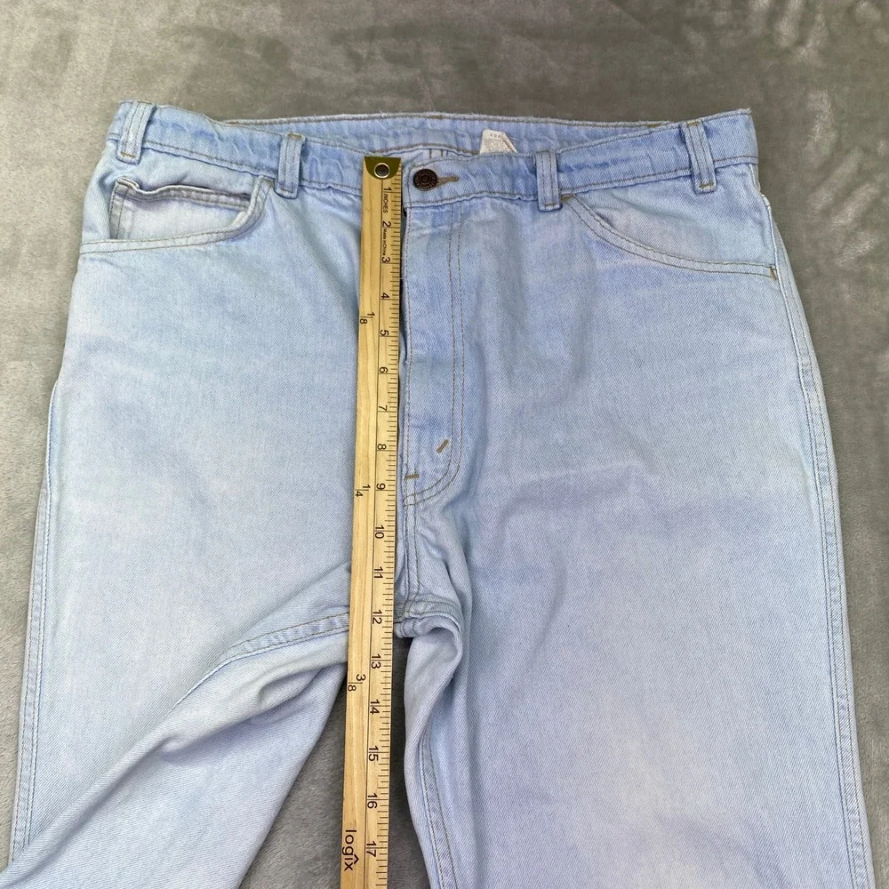 VTG Levi's For Men Light Wash Denim Jeans Western Grunge Sz 38‎ Fits 35